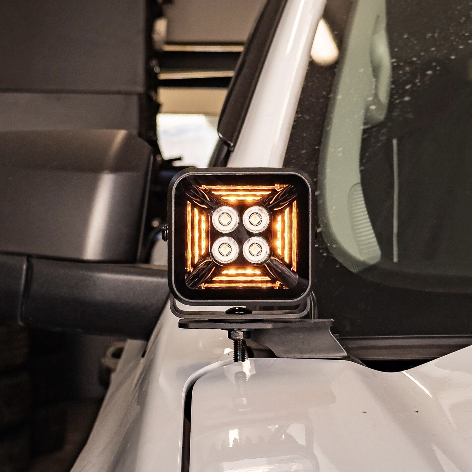 Lifted34 | Strands Dk Fortex Dark Knight Amber | Work Light Led